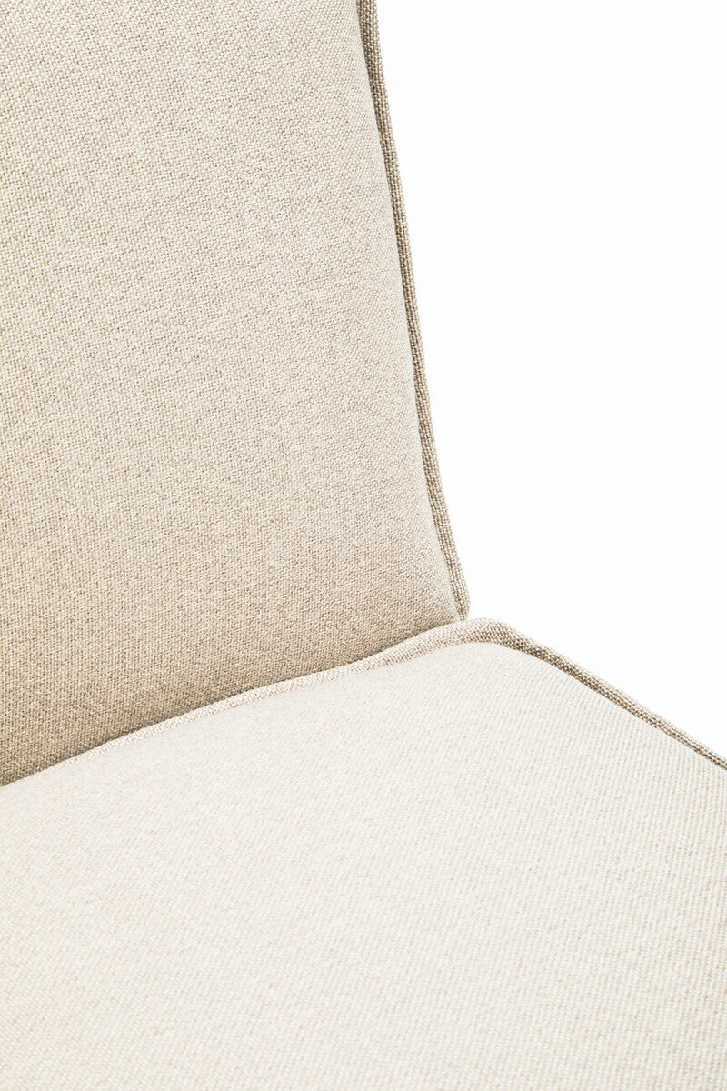 Cream Fabric Armless Modular Sofas | Toulouse