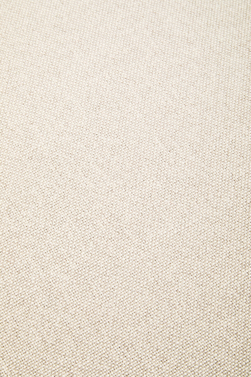 Toulouse Cream Fabric Modular Ottoman with Wood Frame