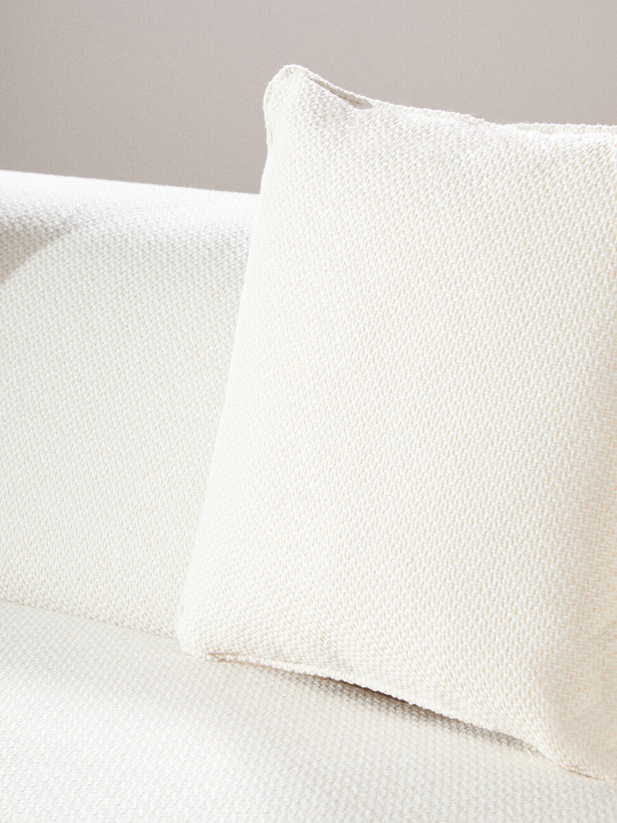 3 Seater Cream Linen Sofa | Ozzano