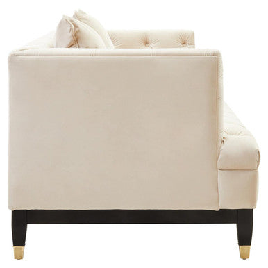 2 Seat Ivory Fabric Sofa Sefira