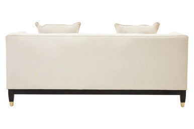 2 Seat Ivory Fabric Sofa Sefira