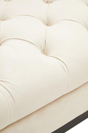 2 Seat Ivory Fabric Sofa Sefira