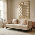 2 Seat Ivory Fabric Sofa Sefira