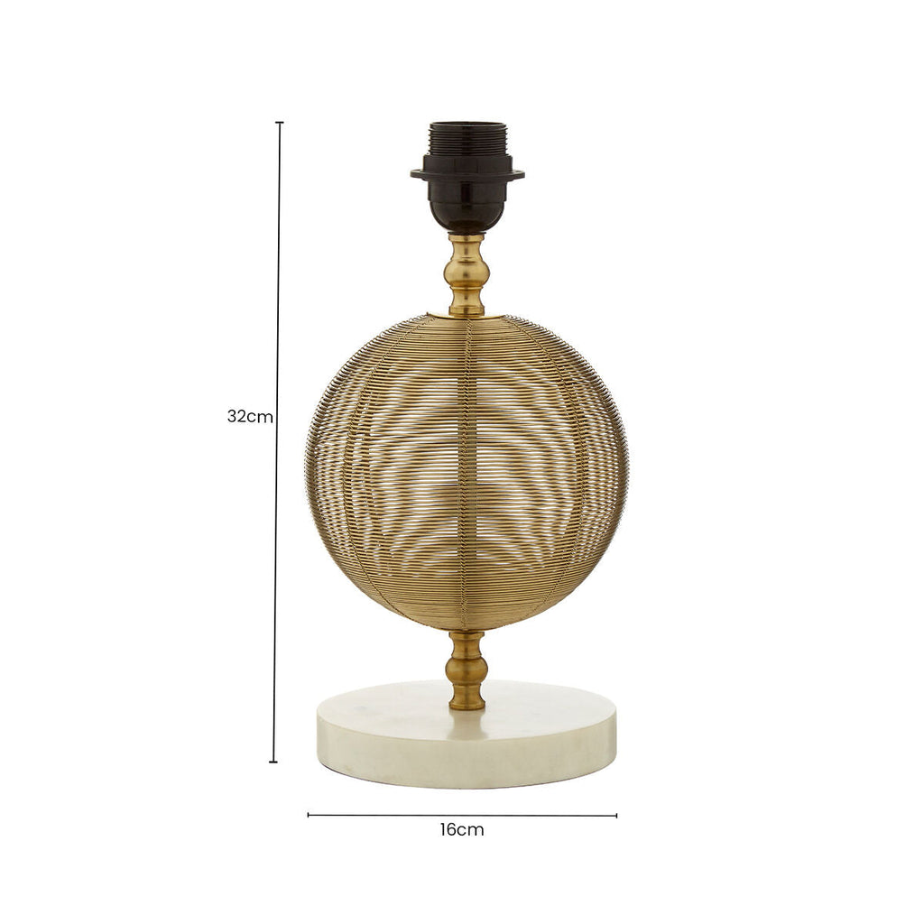 Marble  Lamp Base Melora
