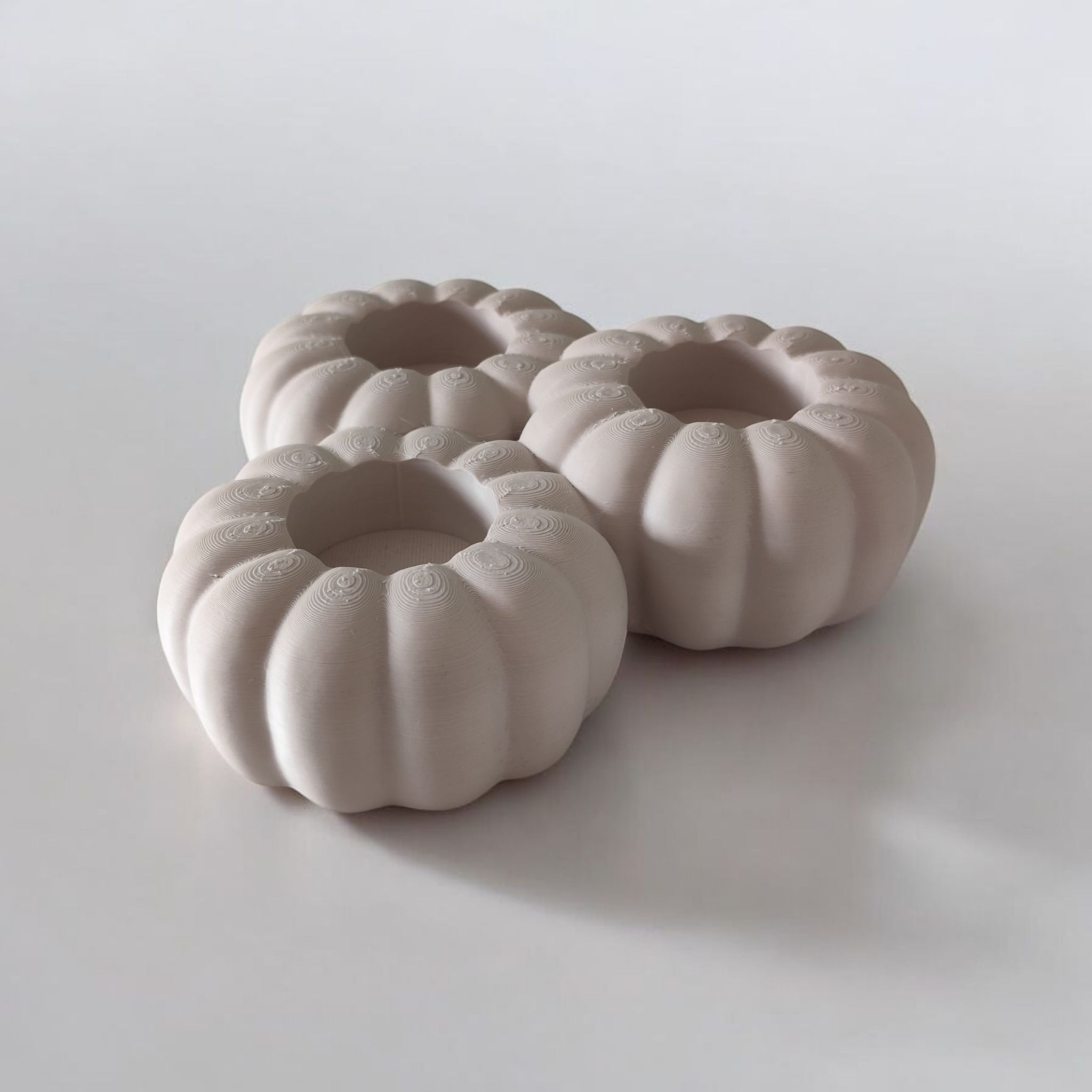Autumnal Pumpkin Tealight Holder | Triple Tealight Design | Cozy Fall Decor