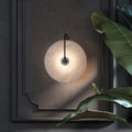 Disc Texture Marble Wall Lamp - Warm LED Light Modern Home Decor