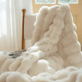 Faux Rabbit Fur Bubble Blanket