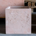 Cubrosa | Blushstone – 20cm Square Concrete Planter – 4L Cube Plant Pot