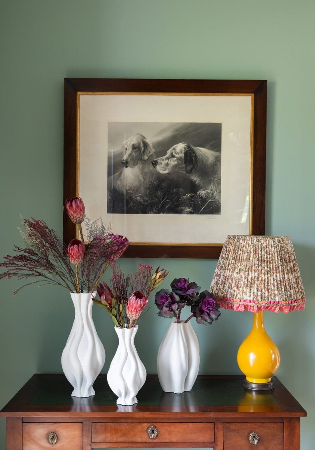 Emilie Tall White Twisted Ceramic Vase