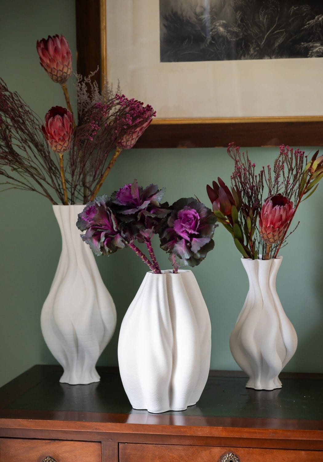 Emilie White Ceramic Vase
