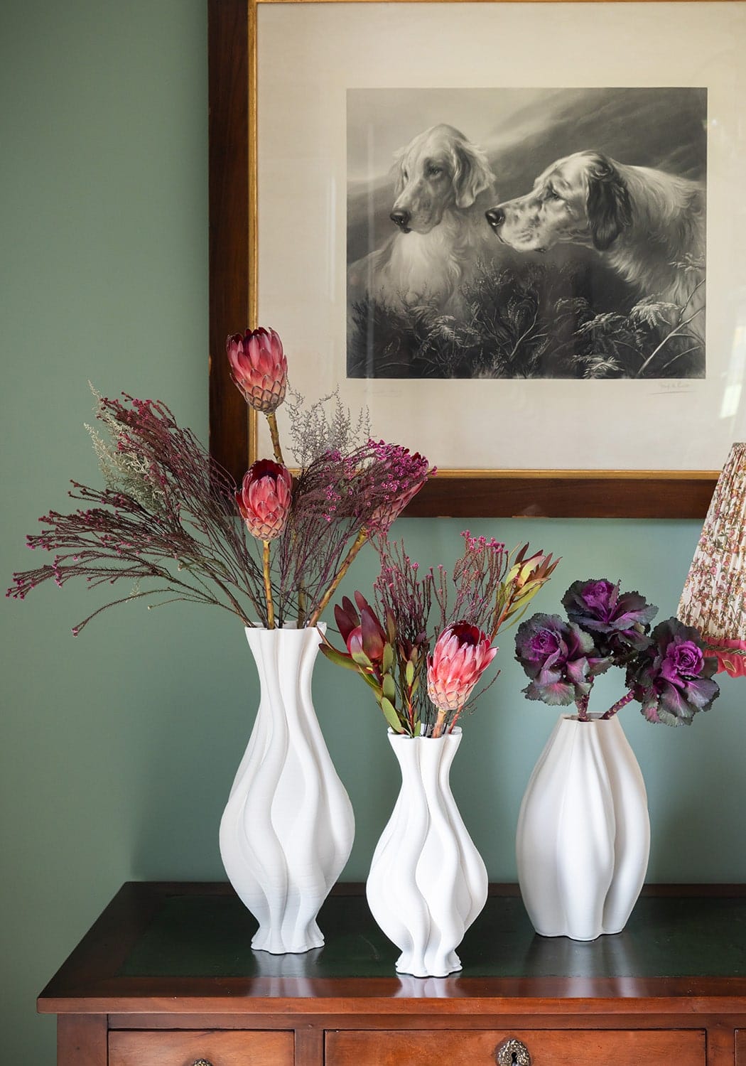 Emilie White Twisted Ceramic Vase