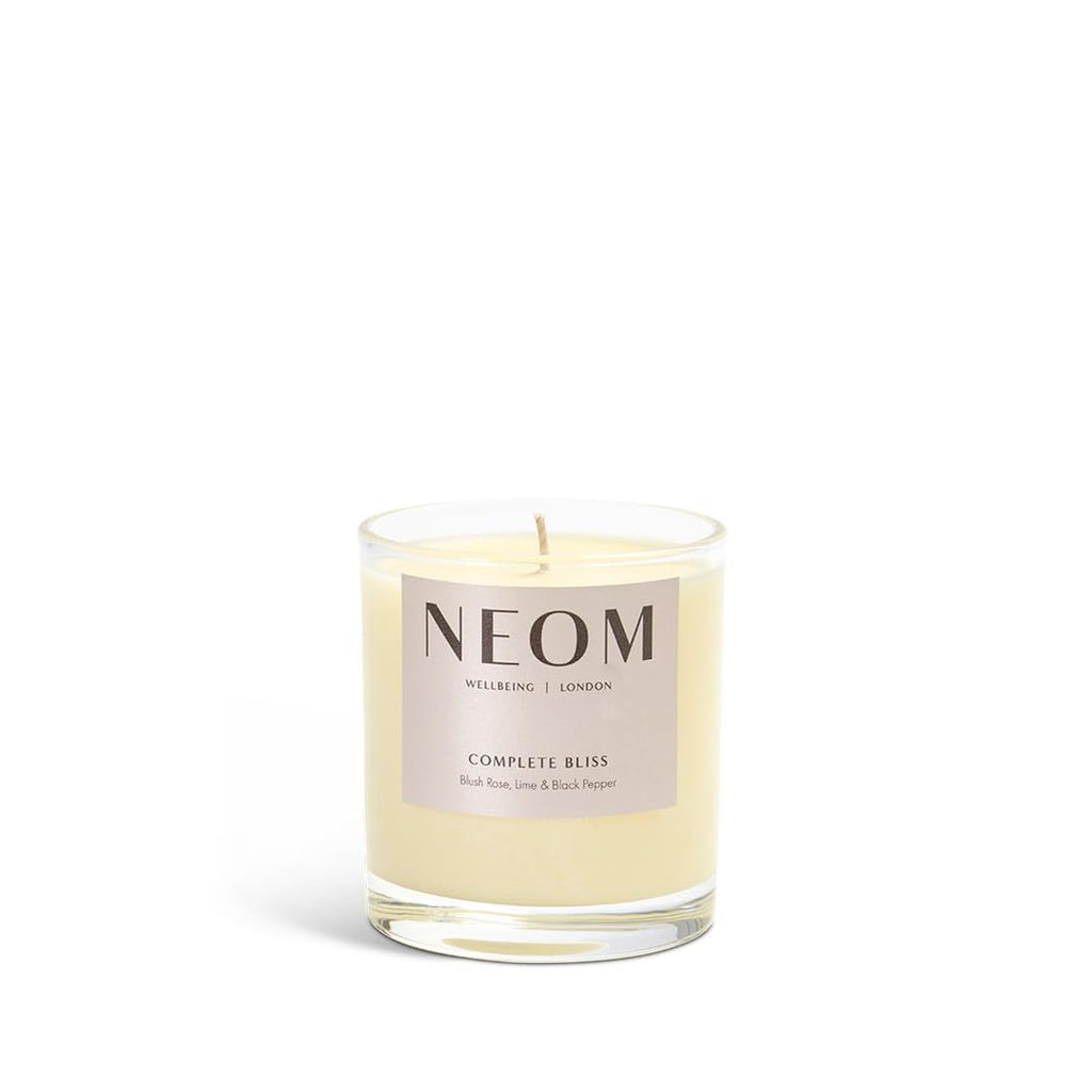 NEOM Complete Bliss Candle Blush Rose, Lime & Black Pepper Scent to De-Stress