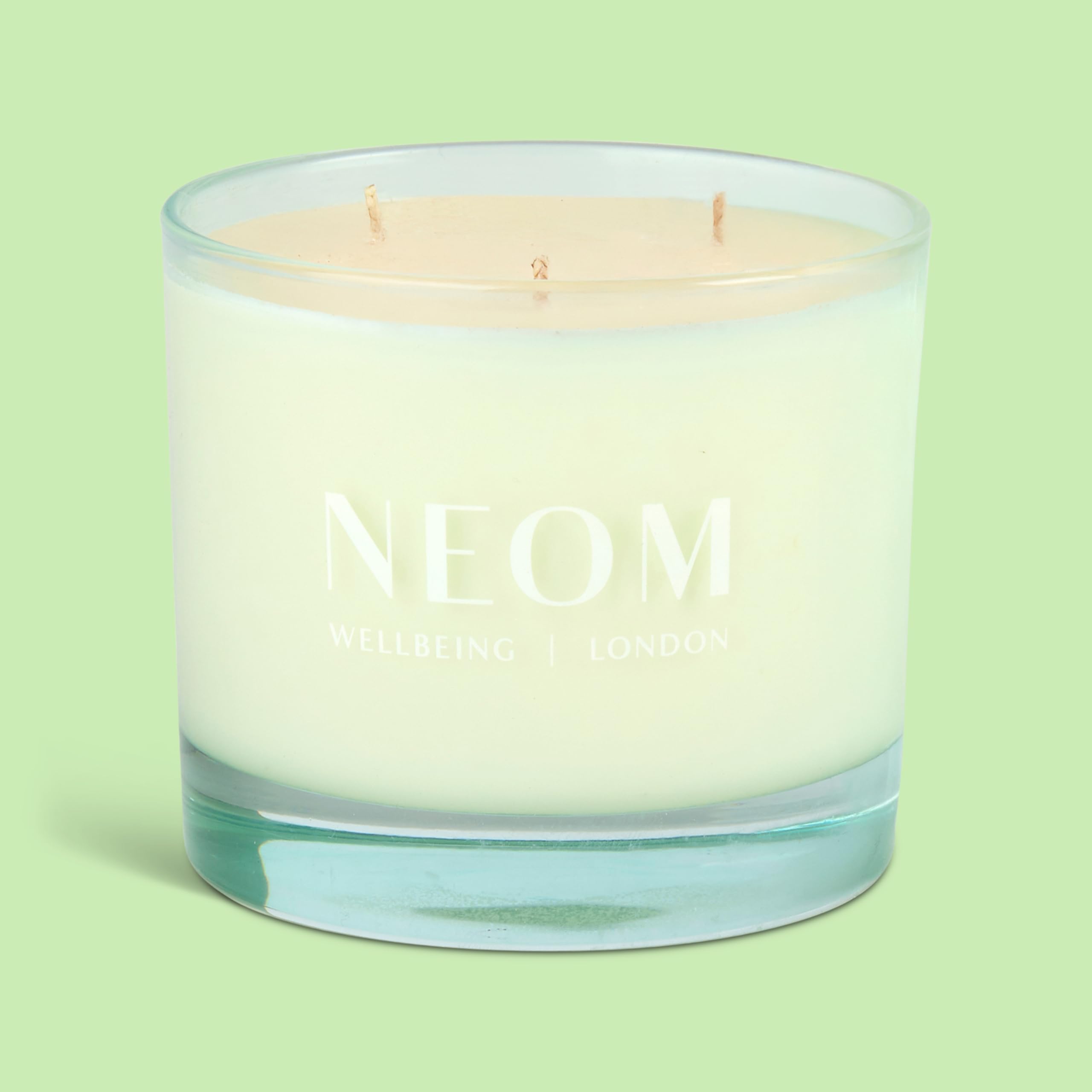 NEOM Energy Burst Candle 420g – 3 Wick, Spearmint Rosemary & Eucalyptus | Hand Finished