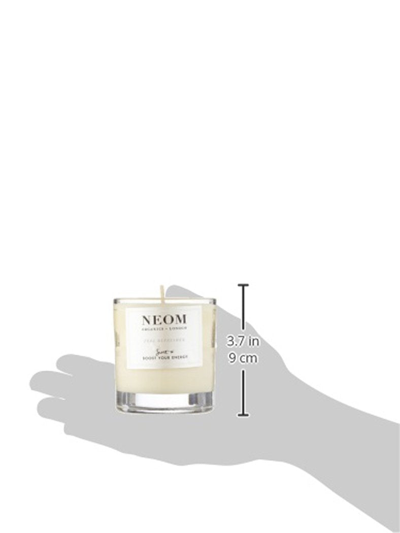 Neom Feel Refreshed Scented Candle | Lemon & Basil | 1 Wick, 185g, 35h Burn