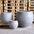 Orbello | Onyx Dusk – 22cm Concrete Sphere Planter – 3L Round Plant Pot