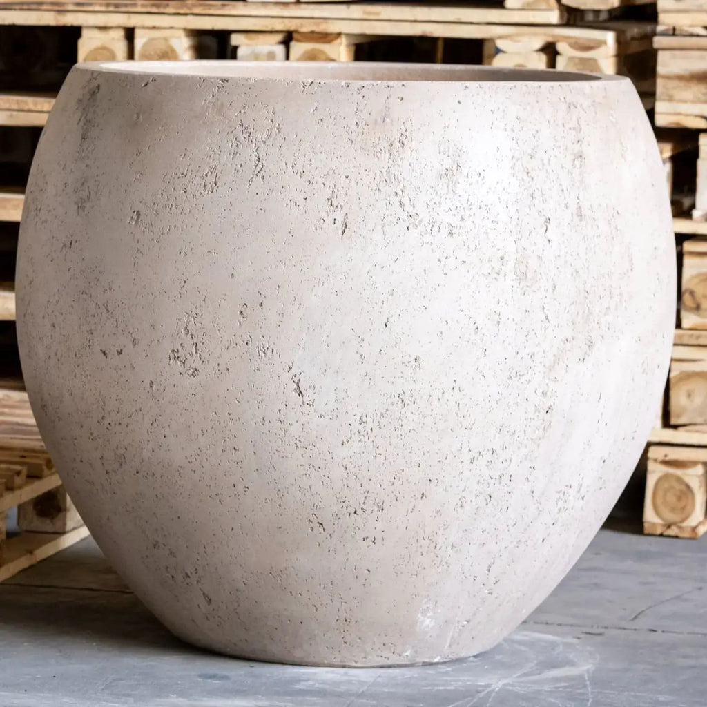 Orbello | Truffle –  22cm Concrete Sphere Planter – 3L Round Plant Pot