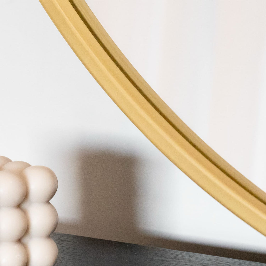 Rei - XXL Round Gold Metal Circle Mirror - 180cm x 180cm