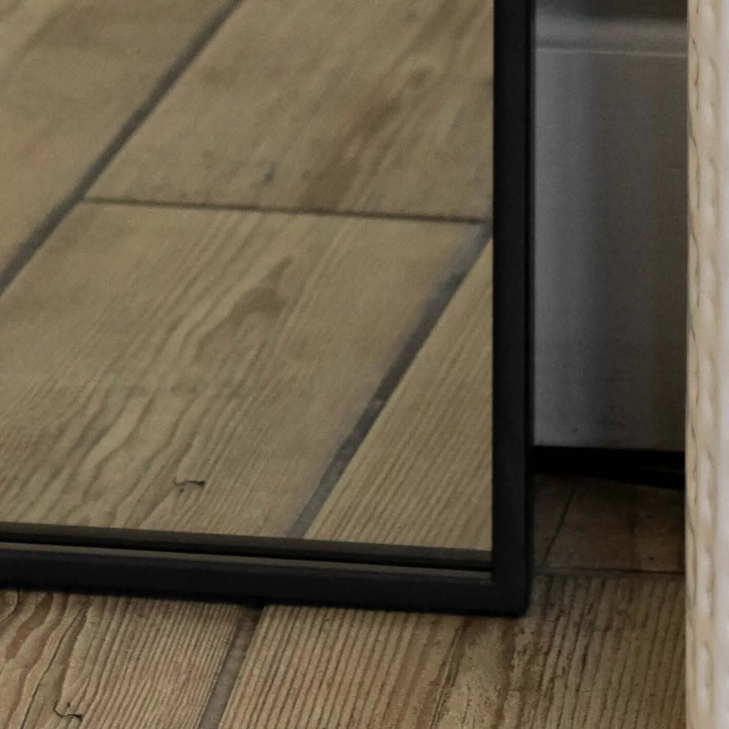 Yoko - Black Metal Gentle Arch Mirror - 160cm x 60cm