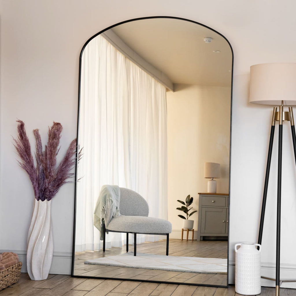 Yoko - Black Metal Gentle Arch Mirror - 200cm x 120cm